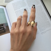 【受注予約:7月中旬入荷予定】drop ring/gold