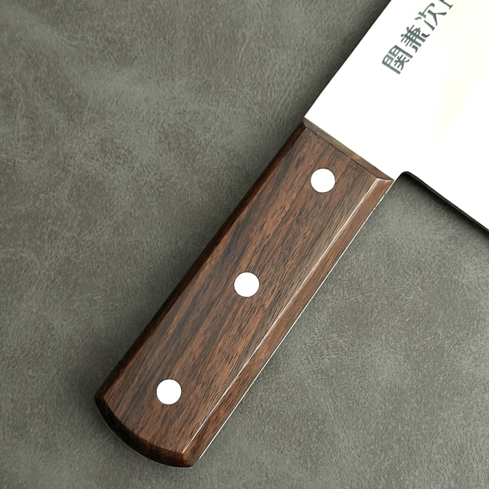 京都/源金吉 八木 中華包丁 刃渡17.6cm 全長28cm モリブデン鋼 中華包丁 包丁 モリブデン鋼 両刃 ステンレス 関兼次 | KEIJIN｜刃物専門店 調理器具