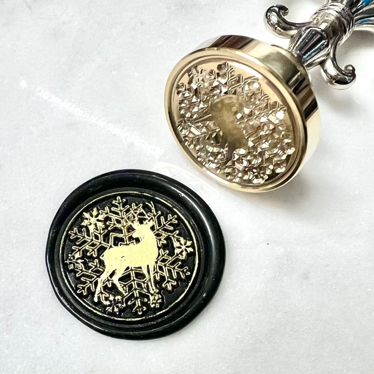 雪とトナカイ 15mm/25mm◆ヘッドのみ◆