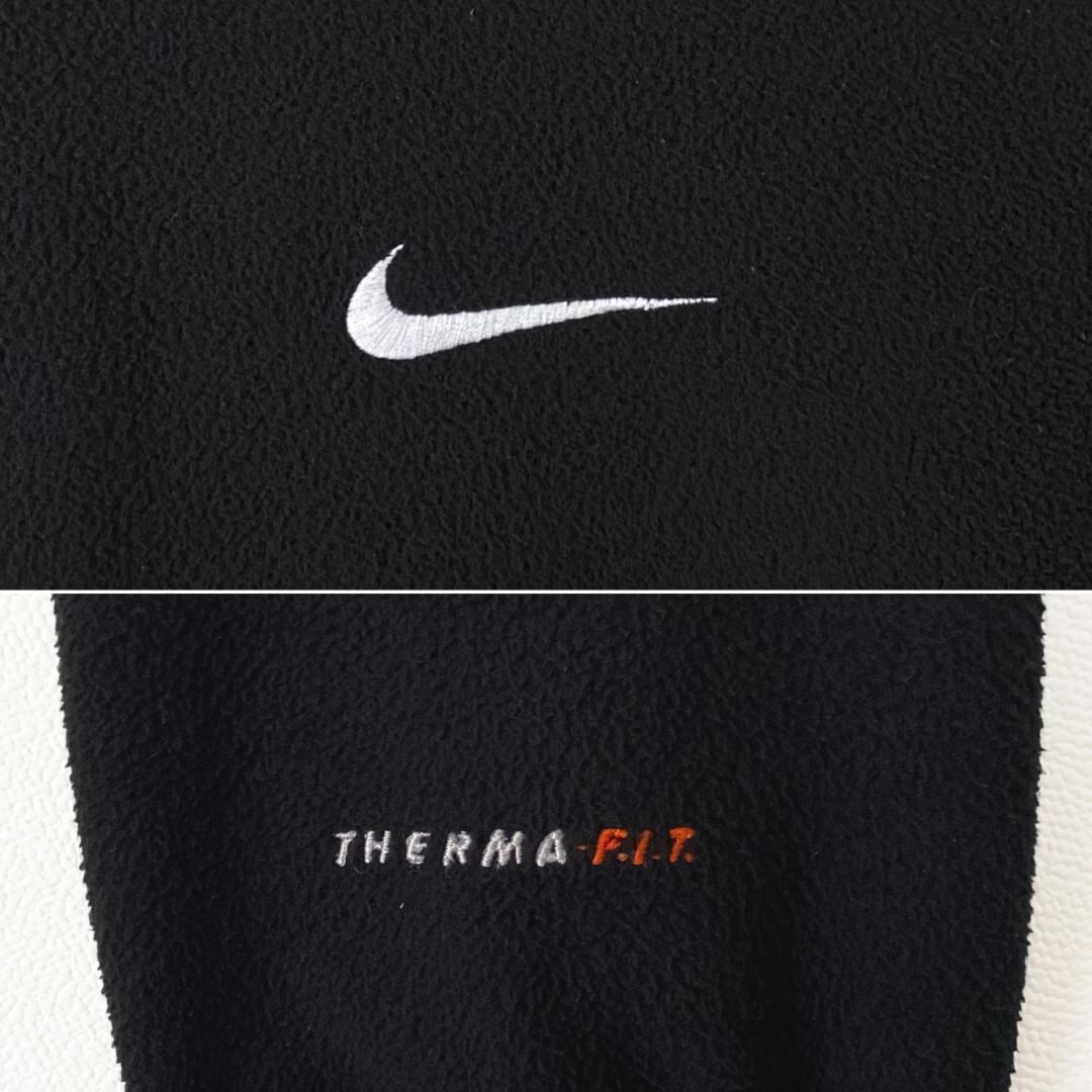 【超希少XXLサイズ】NIKE ハーフジップスウェット フリース 刺繍ロゴ