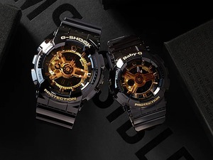 CASIO カシオ G-SHOCK Gショック Black×Gold Series ブラック×ゴールドシリーズ GA-110GB-1A メンズ 腕時計