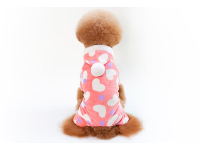 もこもこロンパース S ~ XXL 2color / 犬服 防寒 秋冬 犬の服 犬 つなぎ オールインワン 小型犬 中型犬 ドッグウェア 部屋着 パジャマ お出かけ ペット用品