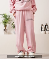 ◆USAアップリケ ピグメント スウェットパンツ◆wi-759029