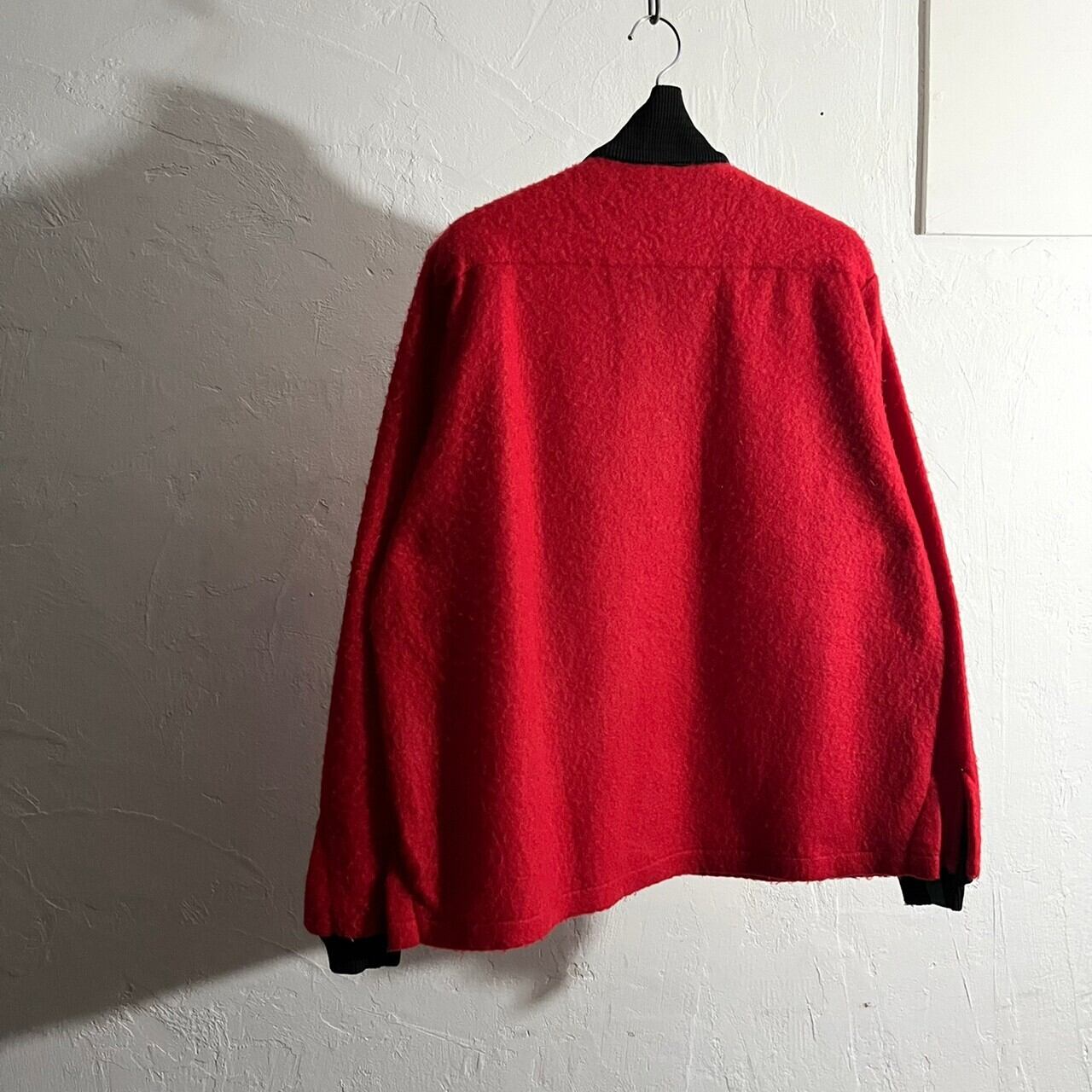 50s BRENT VINTAGE HALF ZIP SWEAT SHIRT M