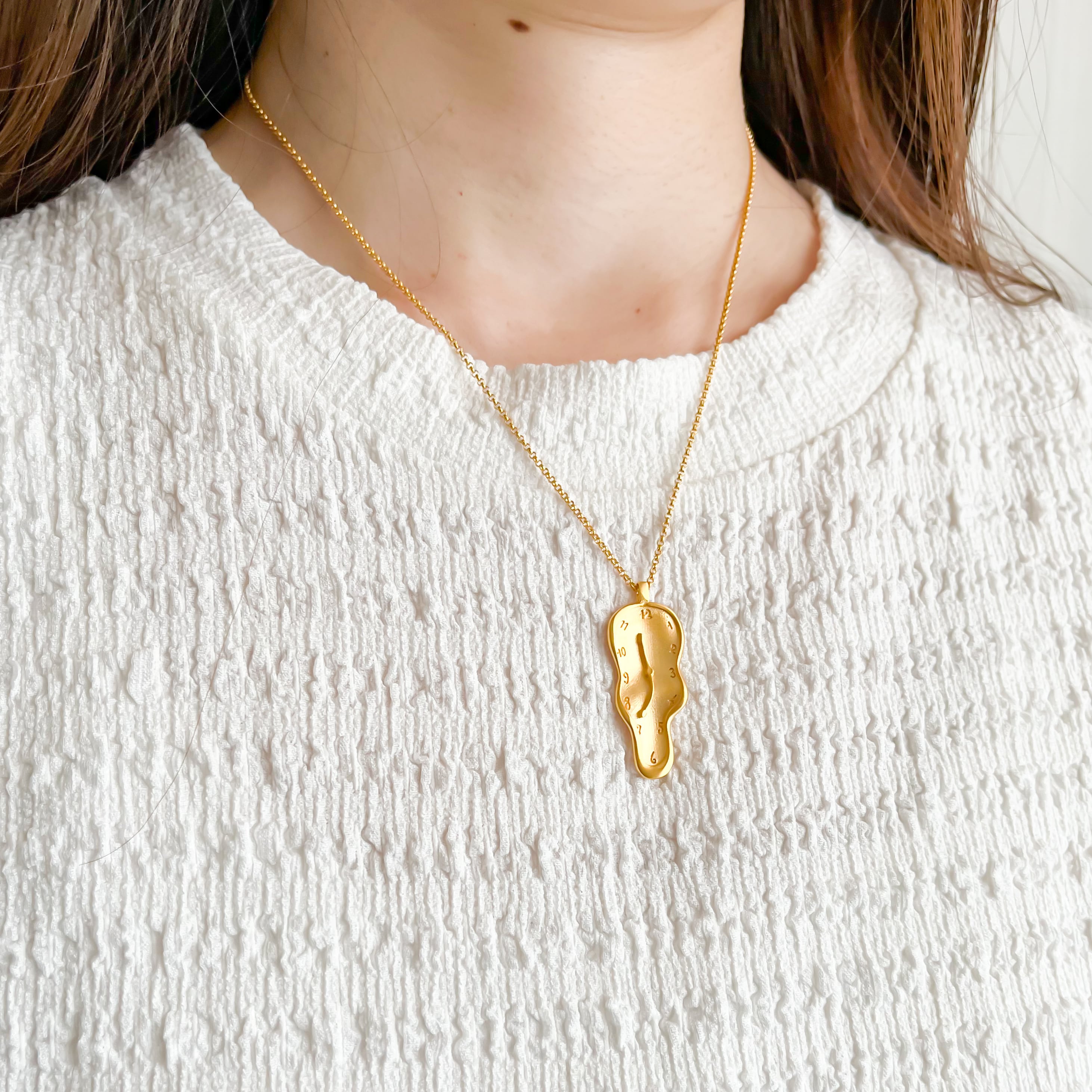 WEB限定】ダリ ネックレス 記憶の固執 ゴールド | hmm, by 東京都