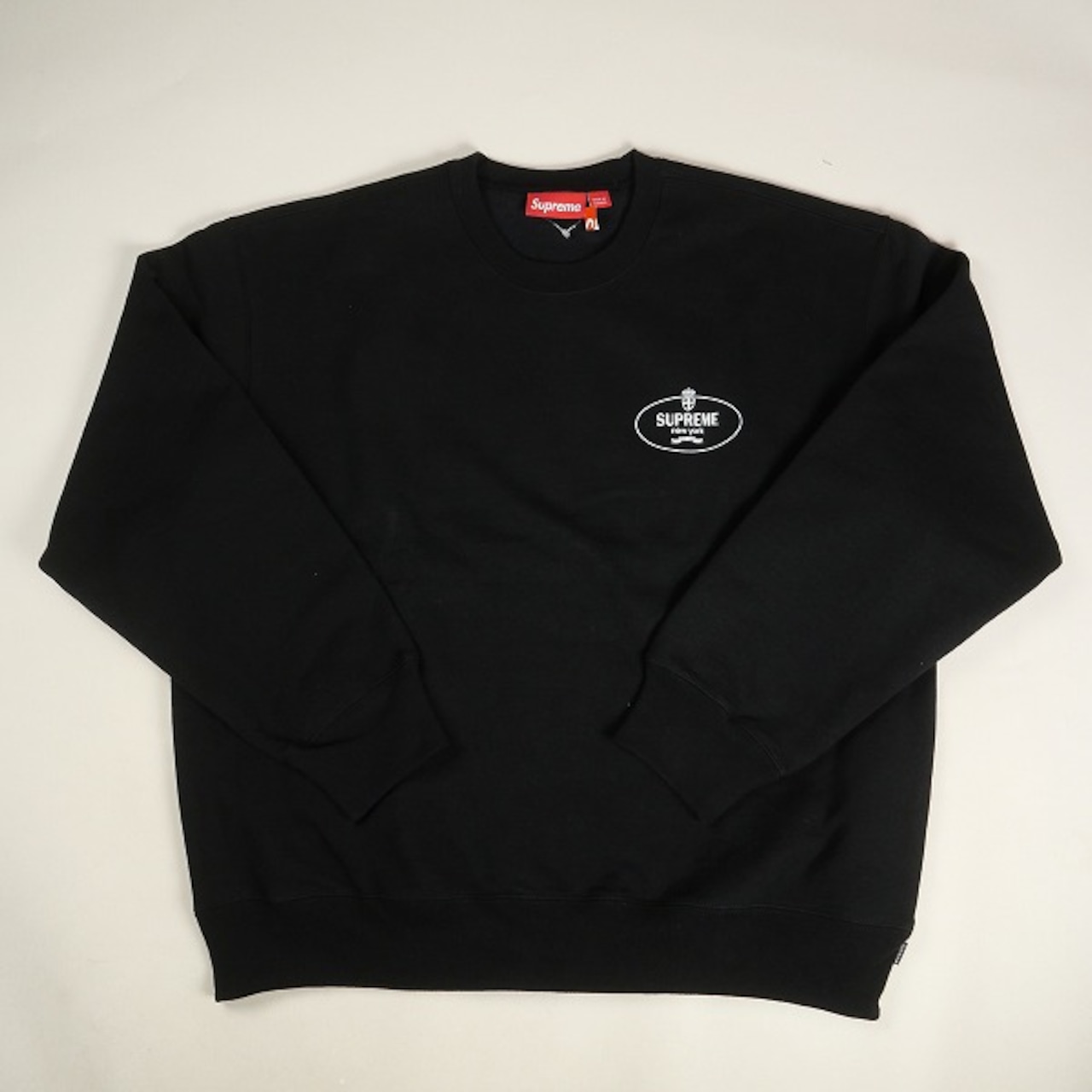Size【M】 SUPREME シュプリーム 24AW Crest Crewneck Black クルー  
