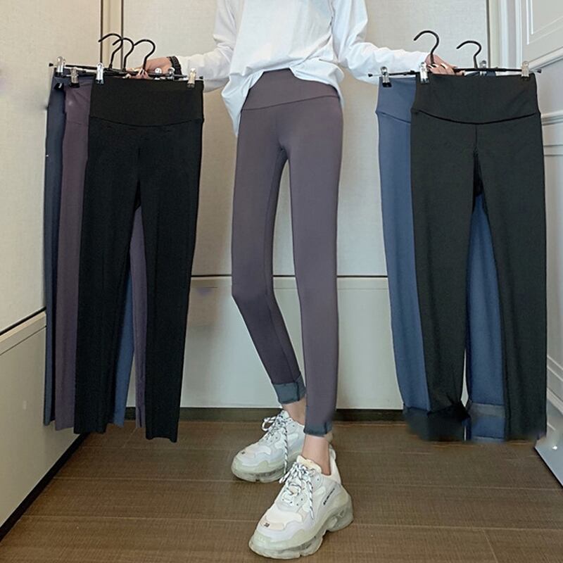 オータムウィンターパンツ レギンス ブラックベルベット 秋物 冬物 スーパーモール34875430943