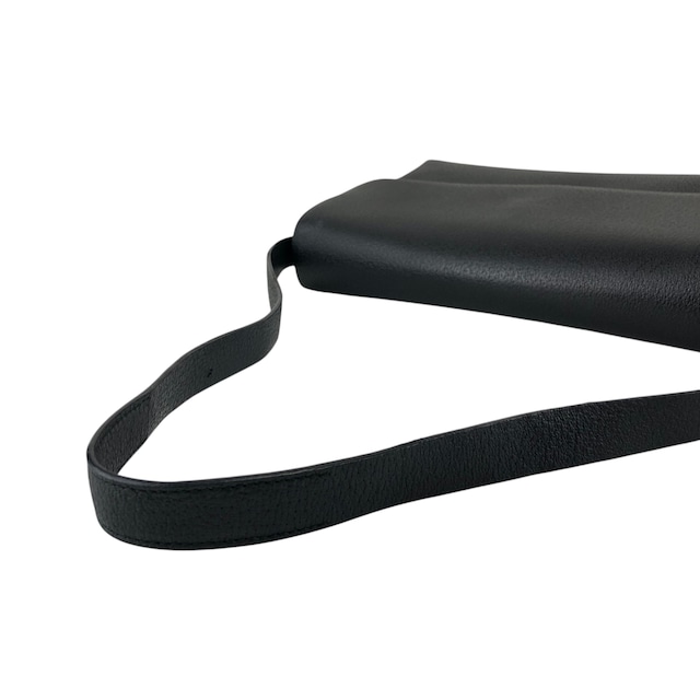 GUCCI グッチ ショルダーバッグ ブラック ロゴ レザー セミショルダーバッグ vintage ヴィンテージ オールド 33amgr