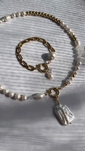 バロックパール　チェーンブレスレット［SSB012］