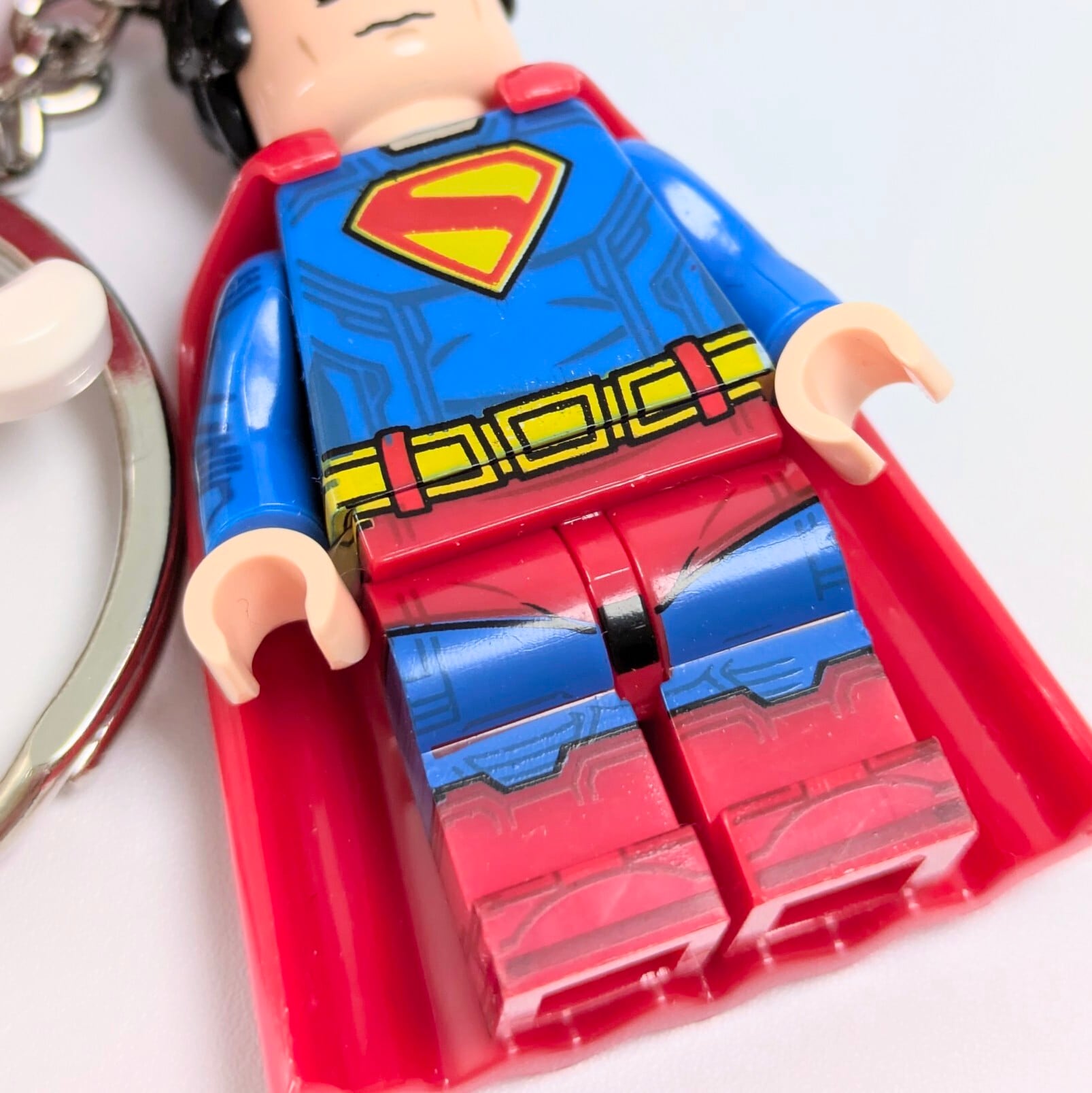 ★ブロックフィギュアキーホルダー★【 Superman 】『 スーパーマン&クリプト 』スーパーマン / スーパードッグ / DCコミックス〚アメリカン雑貨 アメトイ〛