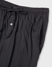 パジャマ ボトムス ニット コットン メンズ ブラック M