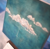 「雨ははじまり、雲へ終わる」— 原画 by matsuko