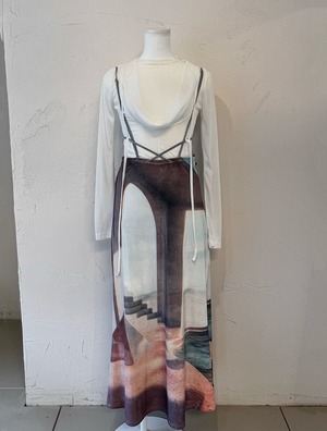 Print Velour Dress / DAY