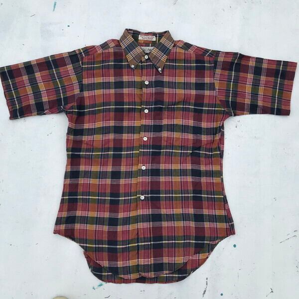50's レーヨンシャツ マドラスチェック vintage 50´s レーヨンシャツ マドラスチェック vintage