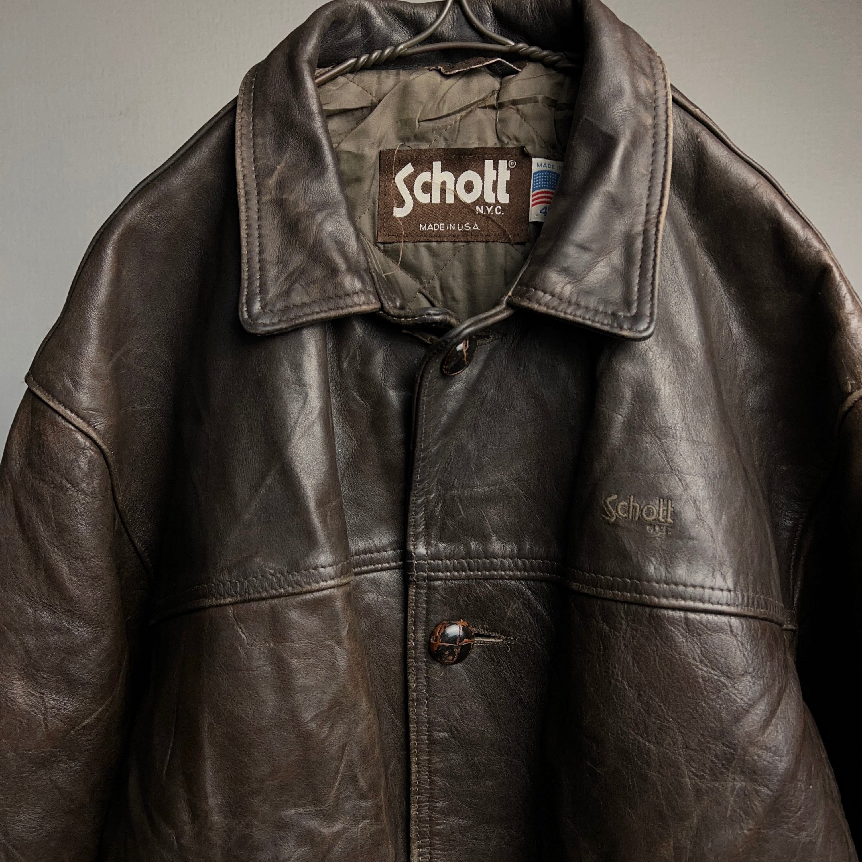 80's Schott Leather Jacket 80年代 90年代 ショット レザー 80's Schott Leather Jacket 80年代 90年代 ショット レザー