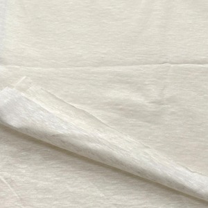 ★TB685◆3m◆リネン100%薄手スラブ天竺ニット生地◆オフホワイト