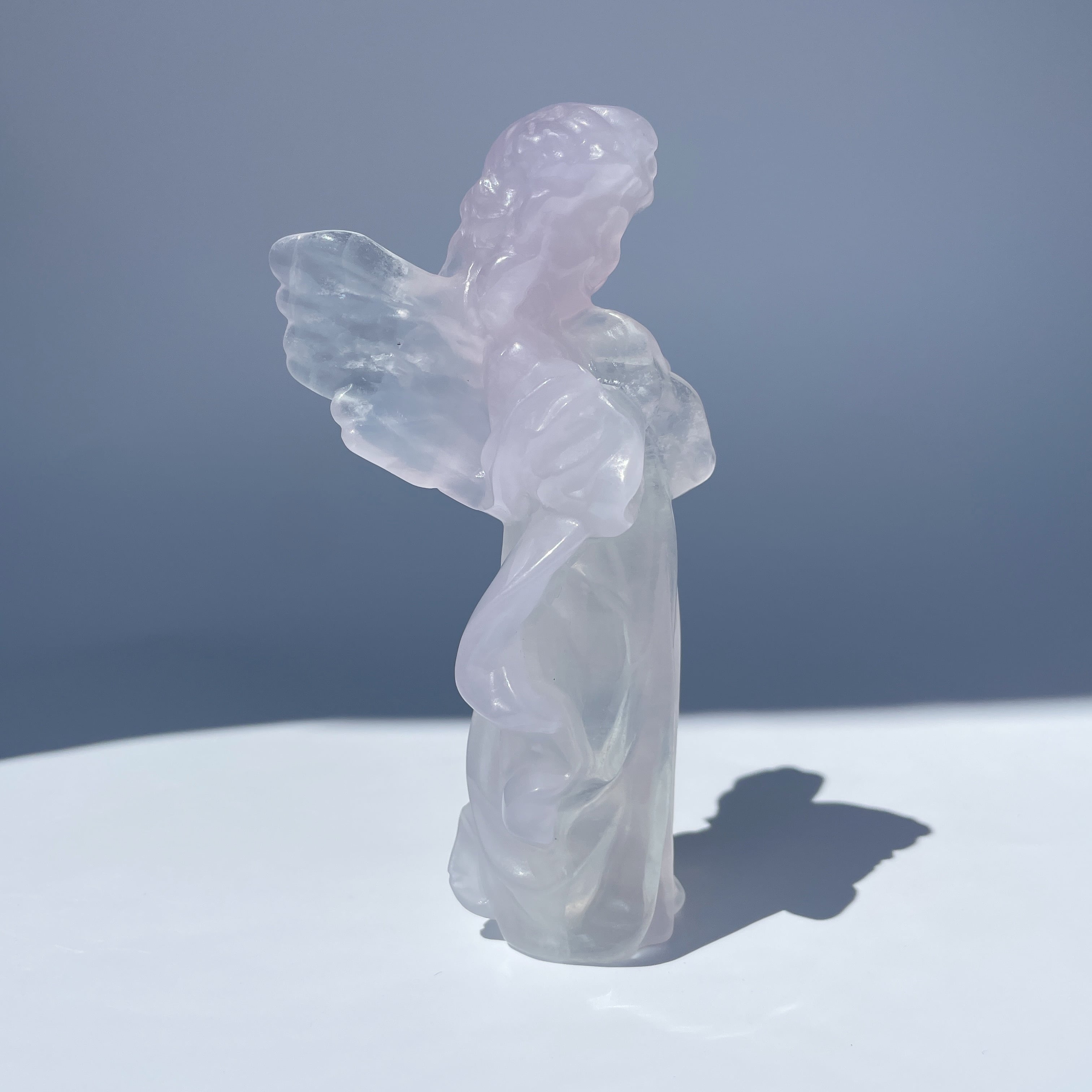 ラベンダーフローライトのスイートエンジェル13◇Fluorite Angel