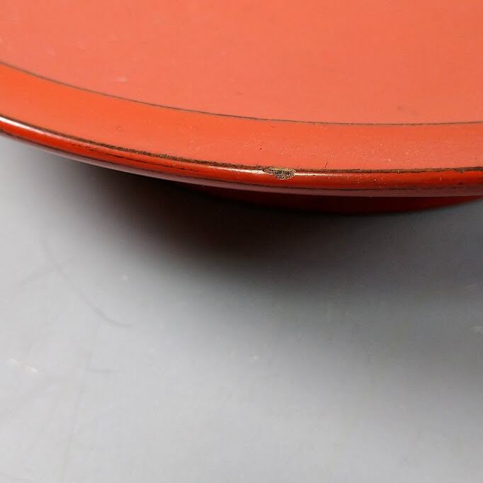 朱塗 根来塗 菓子器 菓子皿 根来盆 高台盆 丸盆 茶道具 菓子鉢 盛器