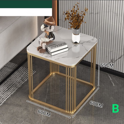 サイドテーブル コーヒーテーブル マーブル調 大理石風 ゴールド ブラック モダン 高級感 リビングテーブル ソファテーブル おしゃれ 北欧 インテリア 金属フレーム 耐熱 防汚 収納付き