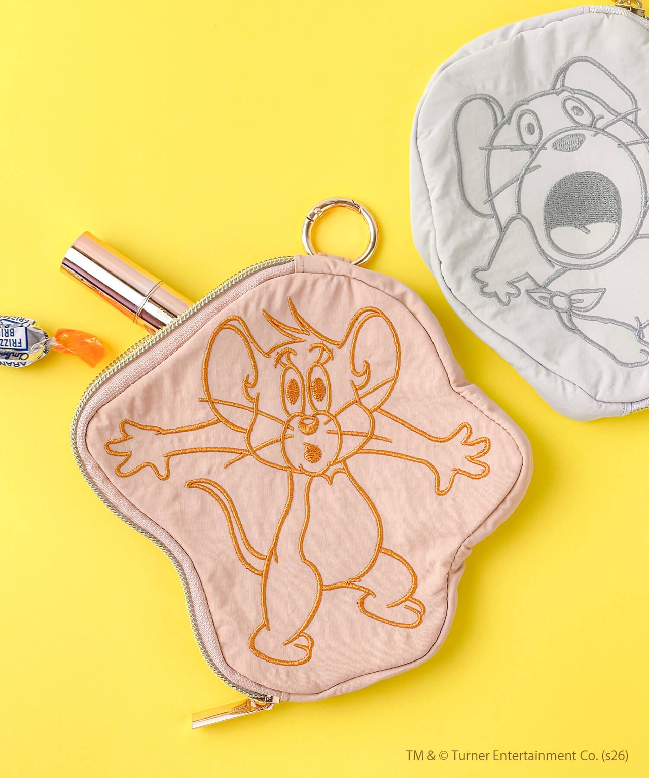F268115_TOM and JERRY×Flapper びっくりダイカットポーチ - 1
