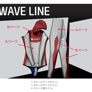 ウェーブラインプレミアム2ピース 【サイズフルオーダー】DoubleK フリーダイビングウェットスーツ ダブルK