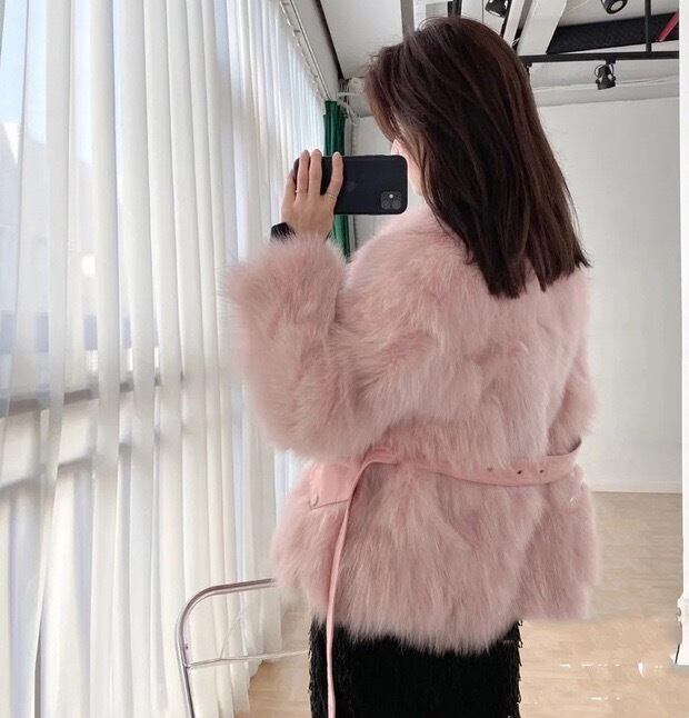 ファー ピンク ジャケット コート アウター | LOVEYsmileSHOP