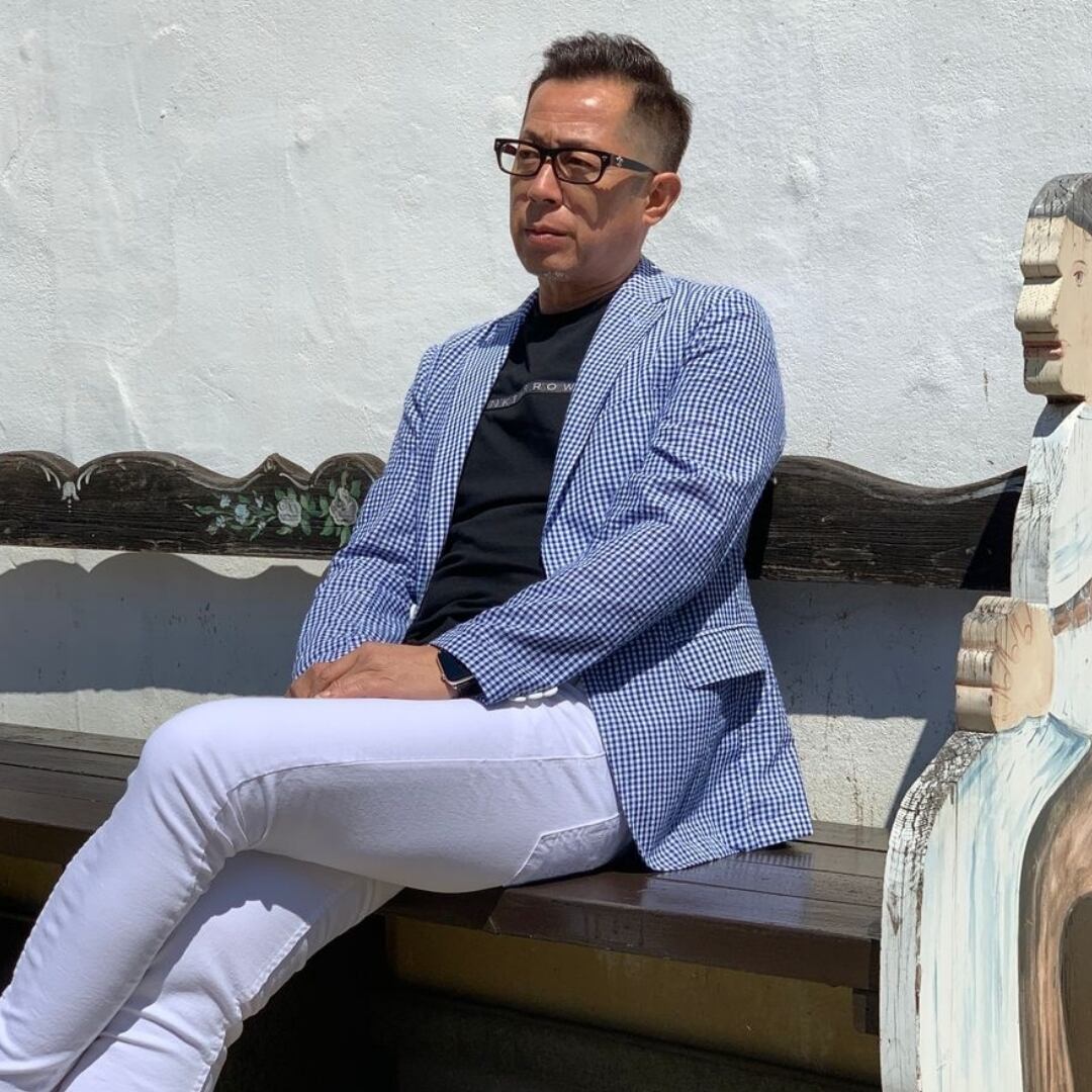 M L Xl セット価格 S14 メンズシングルジャケット ギンガムチェック ブルー オリジナルロゴtシャツセット Mサイズ Lサイズ Xlサイズ Nkt Arrows Nkt Arrows エヌケイティアローズ