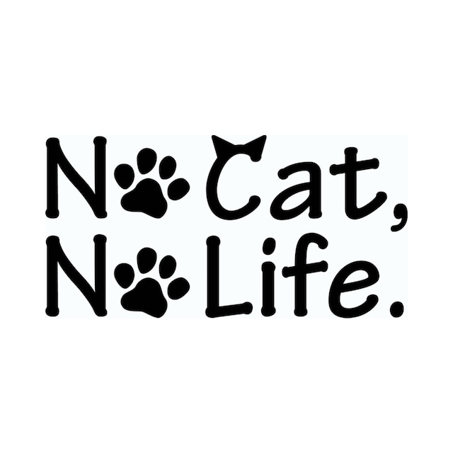 チャリティステッカー｜NO CAT ,NO LIFE｜012