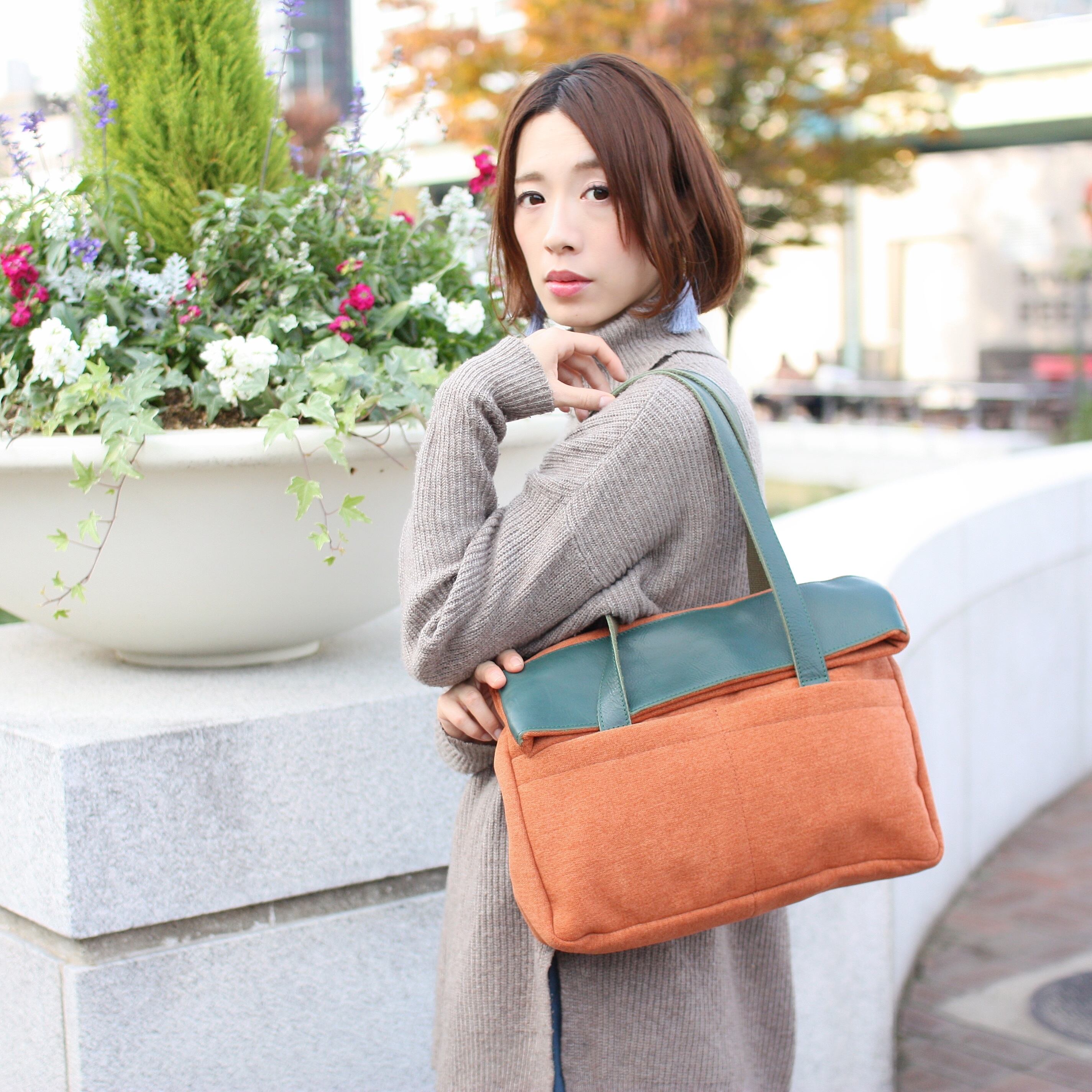 上質レザー×癖になる肌触りの生地感！異素材ミックスがオシャレな