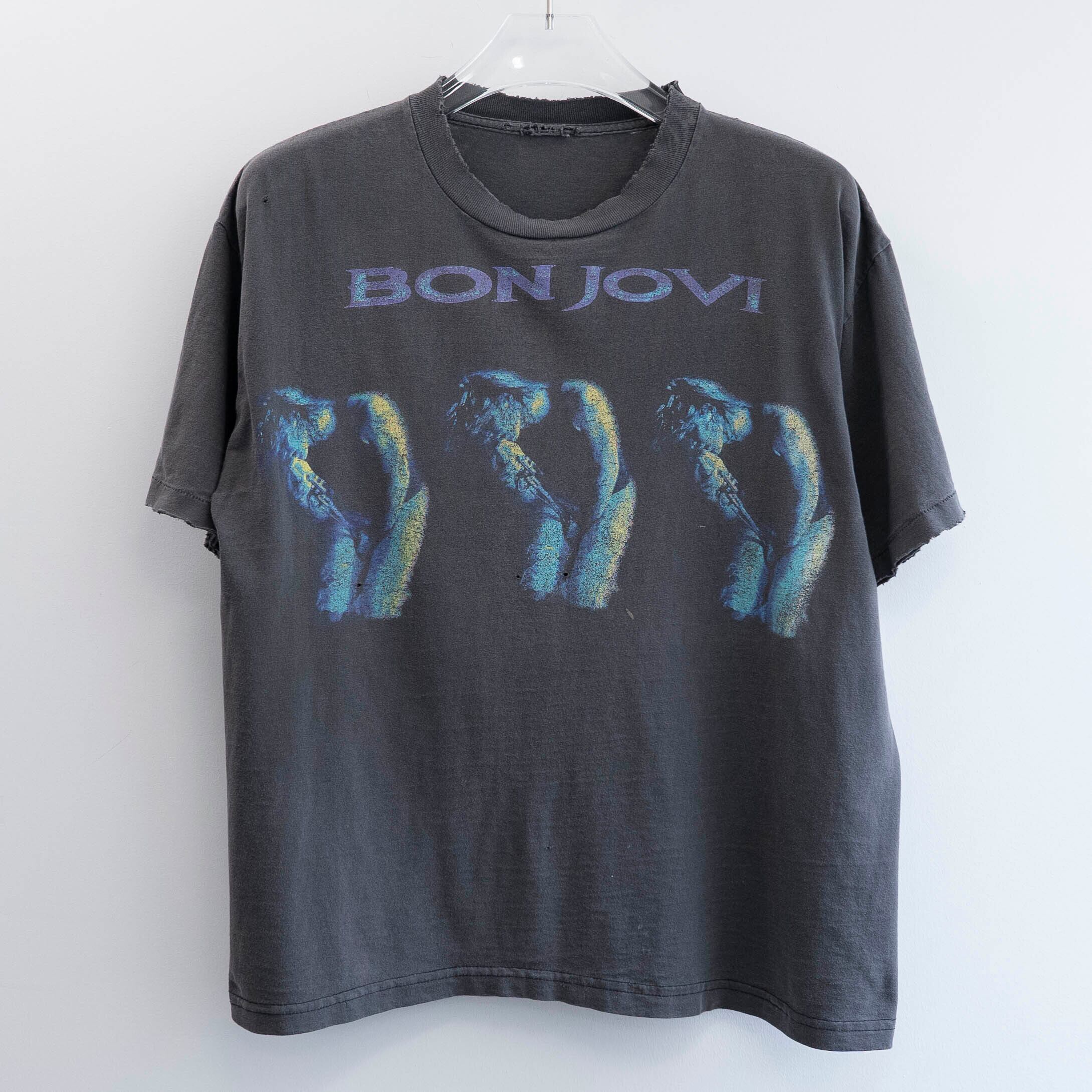 Bon Jovi " World Tour 3 Photo " Cut Tag Fits XL 【E2-75】