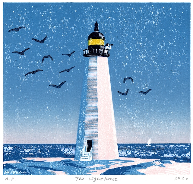 版画シート　The Lighthouse