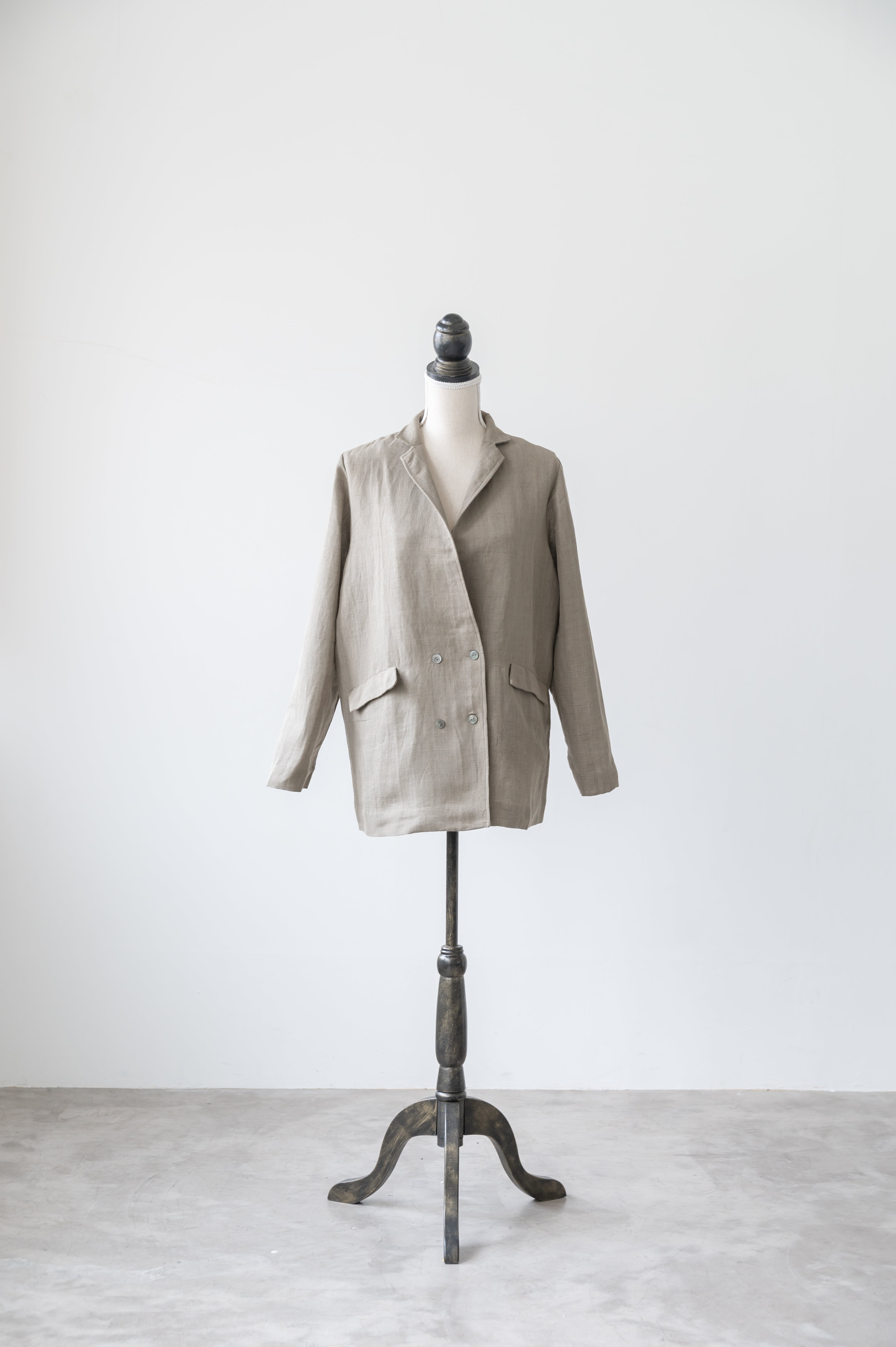 ORIENTAL GATE】麻コットン ロングジャケット | ネパール発