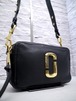 美品◆MARC JACOBS マークジェイコブス SOFTSHOT 21 ソフトショット 21 クロスボディ レザー ショルダー カメラ バッグ 黒◆使い勝手抜群♪