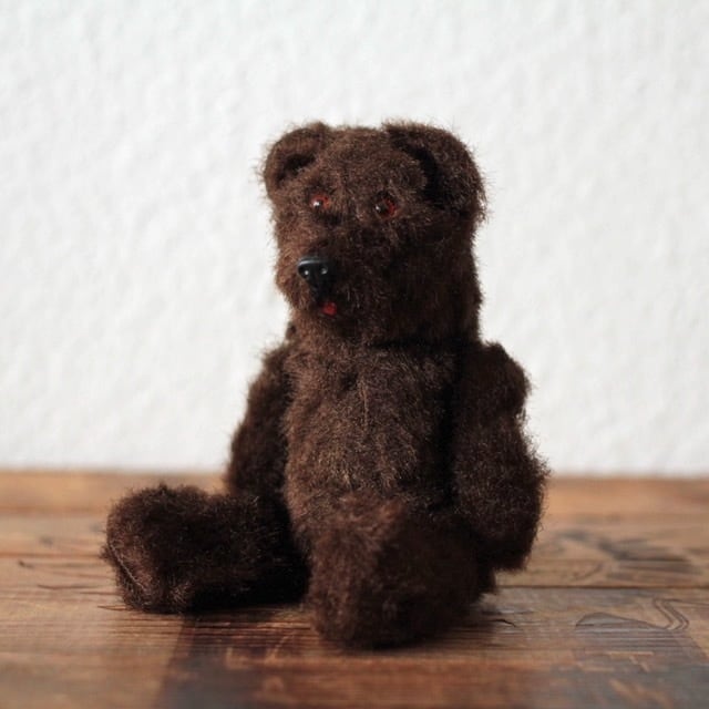 アンティーク　焦茶色のテディベア　約41cm ドイツ　ビンテージ d6c41bf72aeb99cd972872a182e97c