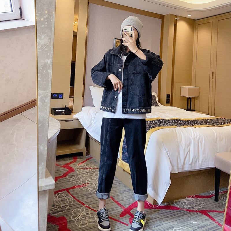 2020プラスサイズレディース秋新作コートジャケットエインスタイルファッショナブルTシャツファットシスターmmスリミングジーンズ ミックスインファッション59223226998