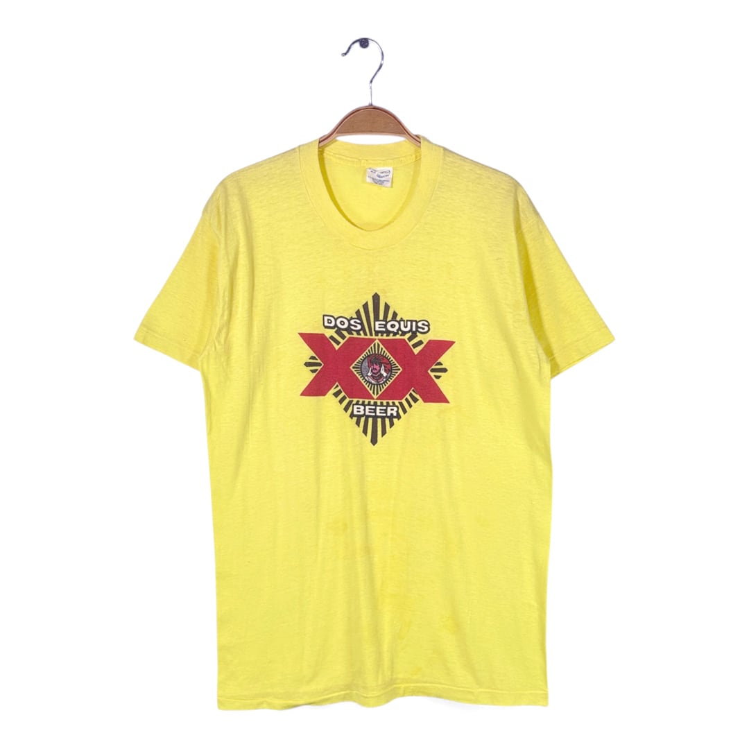 80s ドスエキス USA製 ヴィンテージTシャツ メキシコビール シングルステッチ DOS EQUIS BEER サイズXL 古着 @BZ0475