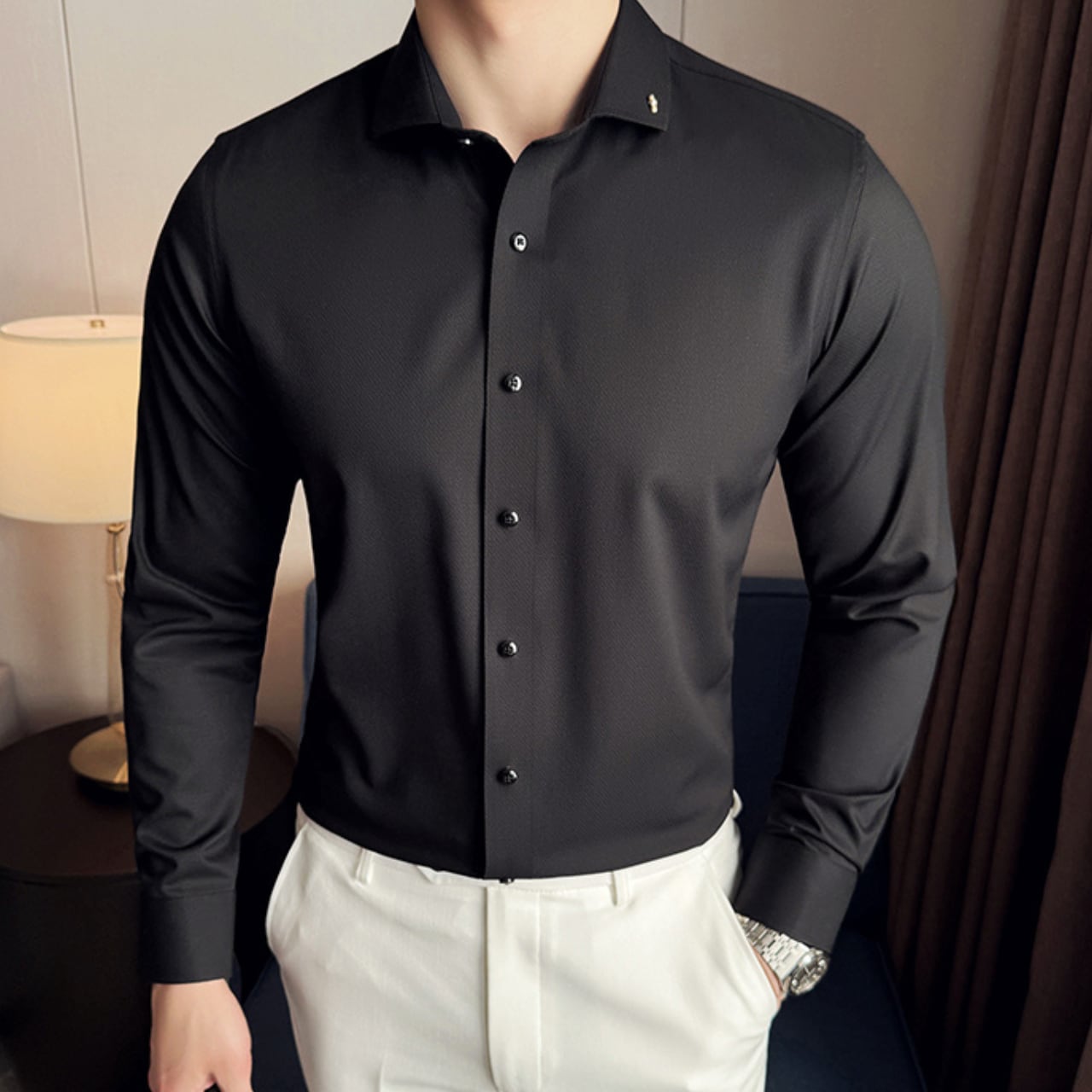 スタイリッシュ ビジネス シャツ 3色 11251