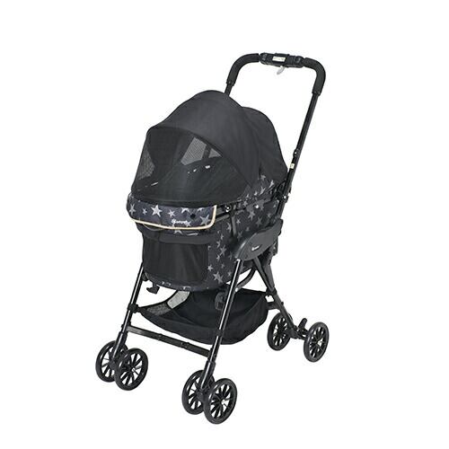 コムペット ミリミリEG ロング (スターブラック) ペットカート ペットキャリー 衝撃吸収 コンビ株式会社