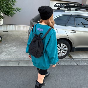 Quilted medium backpack ／2color