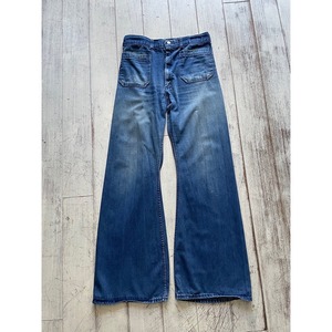 -U.S NAVY-  70's denim sailor pants