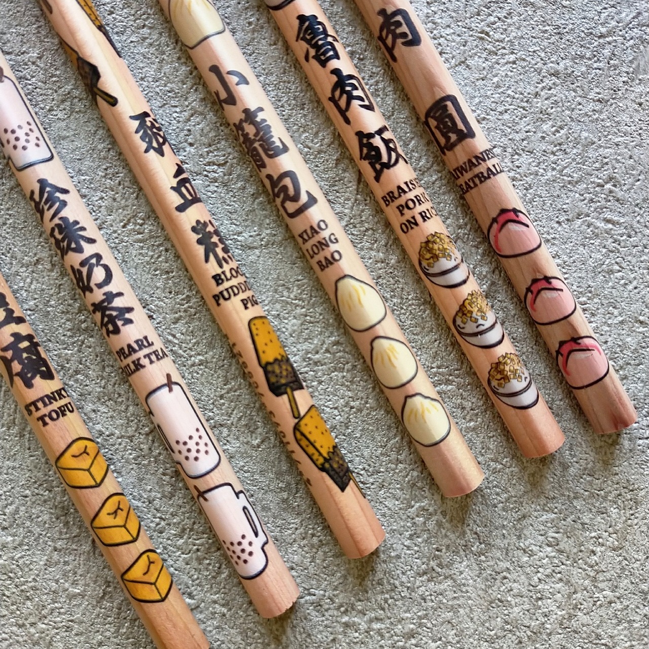 利百代（LIBERTY）台湾小吃鉛筆　6本セット