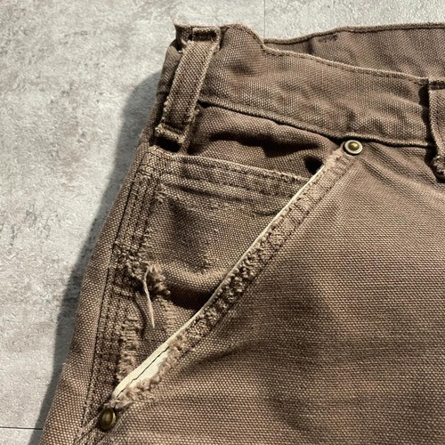 ダークブラウン ダブルニー Carhartt B136 DKB 36×32 詳細写真13