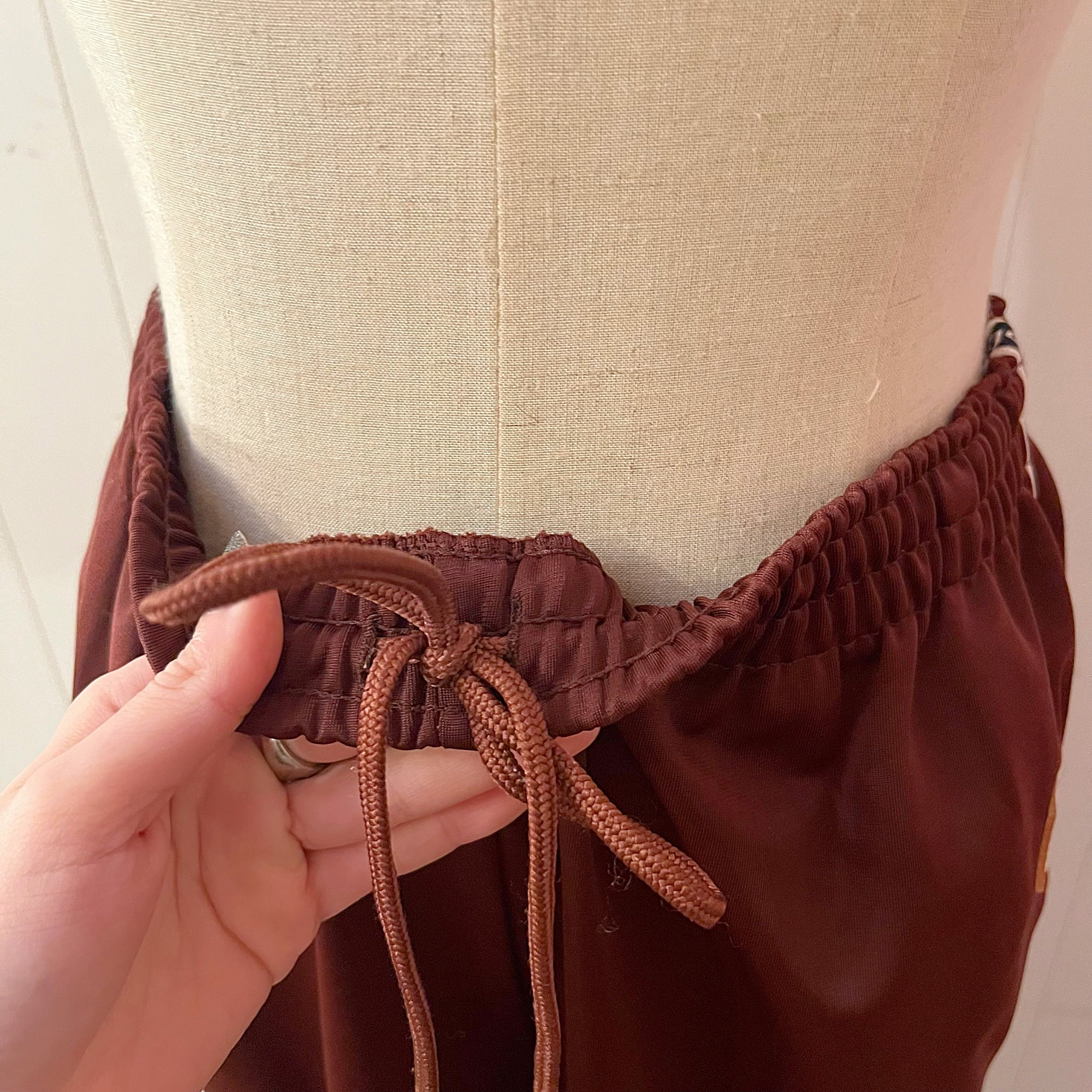 courreges / brown track pants