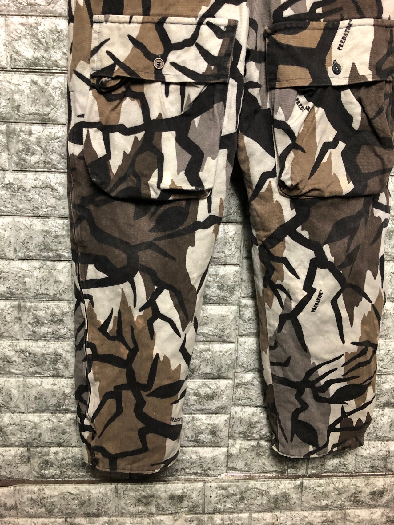 希少 1990s USA製 PREDATOR CAMO プレデターカモ 迷彩 中綿 