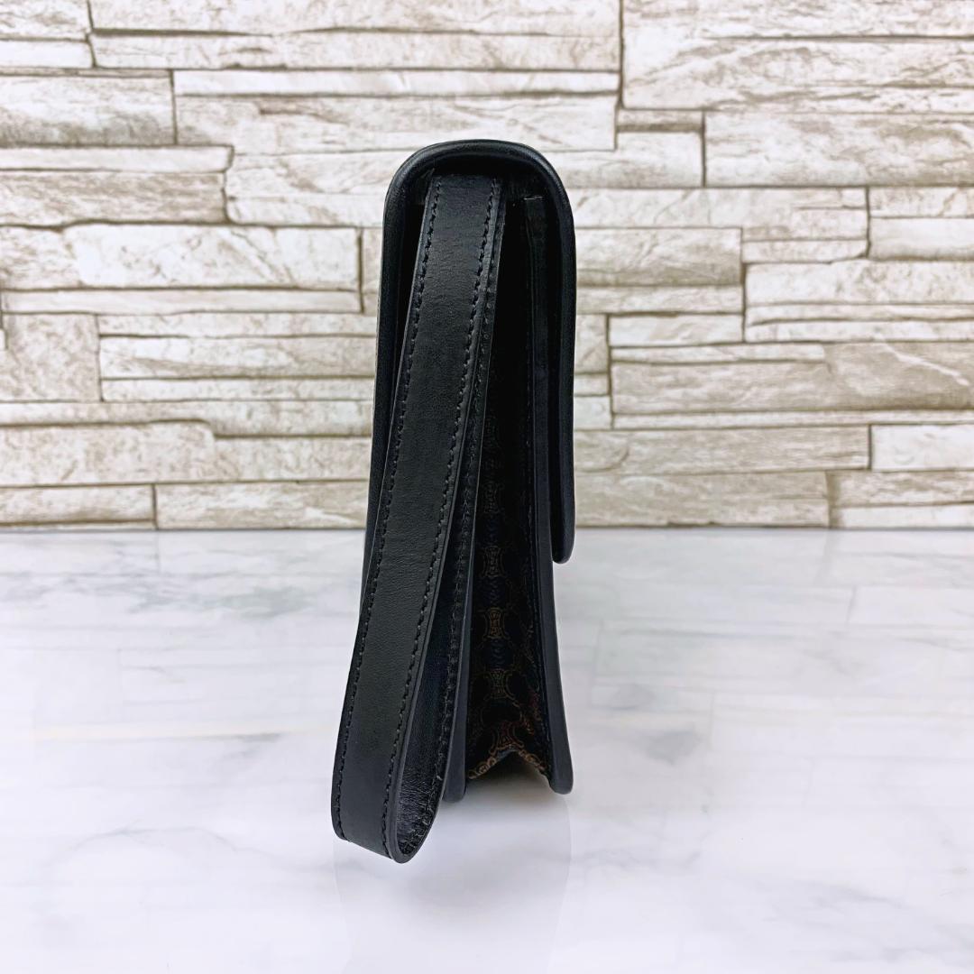 セリーヌ 黒マカダム クラッチバック CELINE クラッチ バッグ | Big