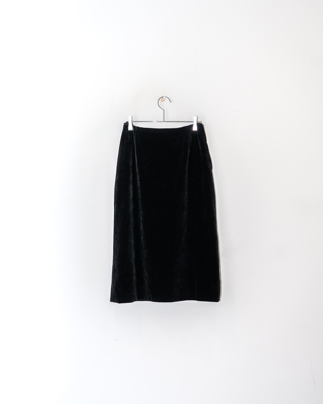 80-90s VELVET SKIRT / EURO