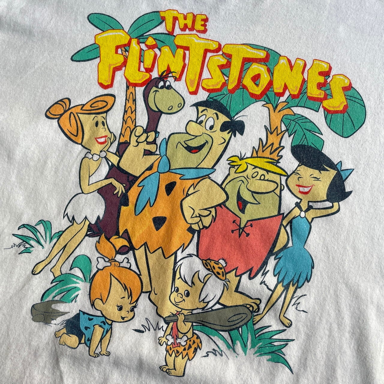 原始家族フリントストーン アメリカンアニメ キャラクターTシャツ 