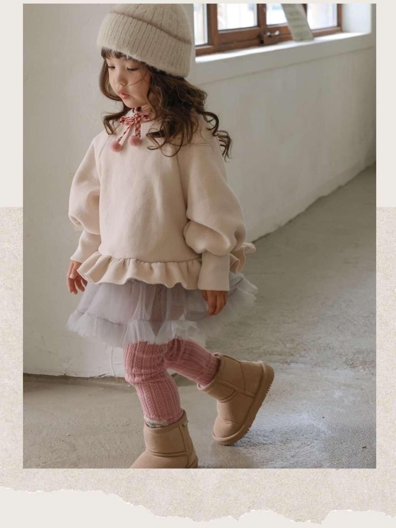 韓国子供服 / 26winter / puella FLO / エンナトレーナー / キッズ / 冬服 *90~140*