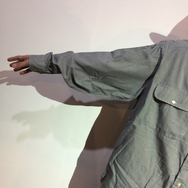 『送料無料』TOMMY HILFIGER 千鳥格子柄長袖シャツ M 90s ストリート 古着