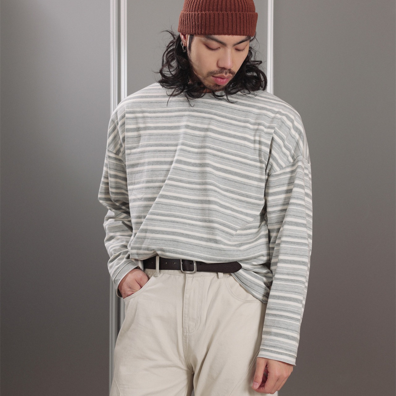 セージライン・ニュアンス ルーズボーダーL/S A2121 - 5